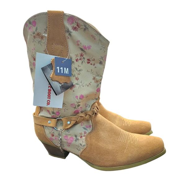 Santa Fe Boot Co Leather Cowboy Boots sz 11 New With Tags Cowgirl Western Rodeo - Picture 4 of 11